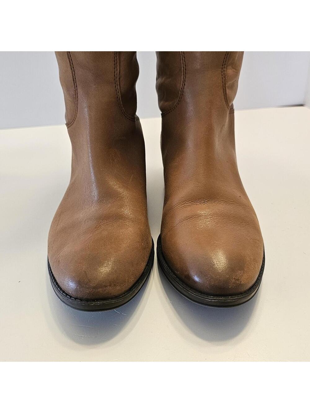 Sam Edelman Women Penny Riding Equestrian Tall Tan Leather Boots size 9.5 - Picture 5 of 11